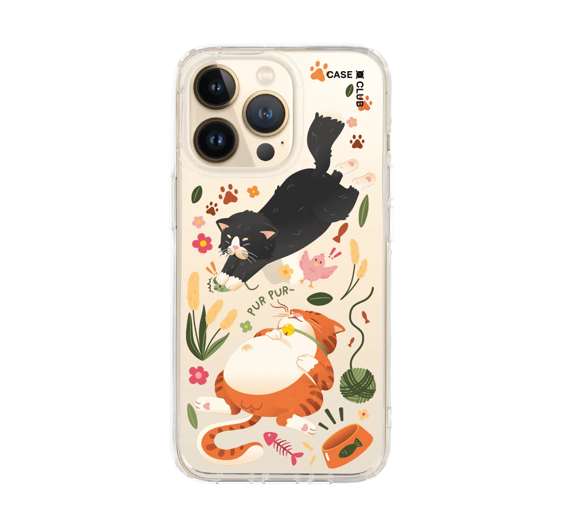orange & black cat pattern